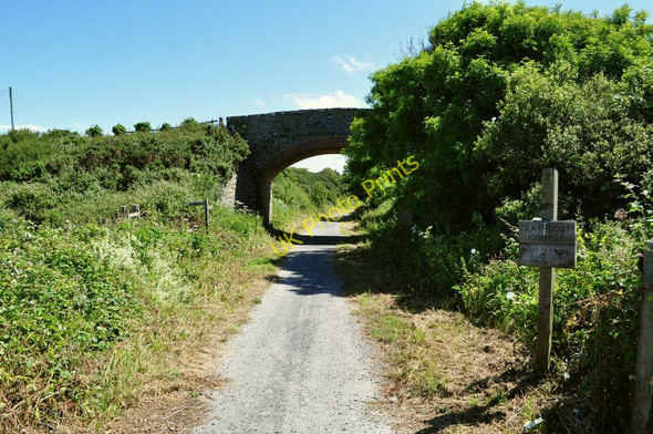 Photo 6"x4" Lee Bridge crossing the route of the old railway track, now a footpath and cycle route Ossaborough c2010