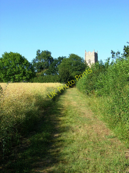 Photo 6"x4" Footpath to St Mary's, Rougham High Rougham c2010