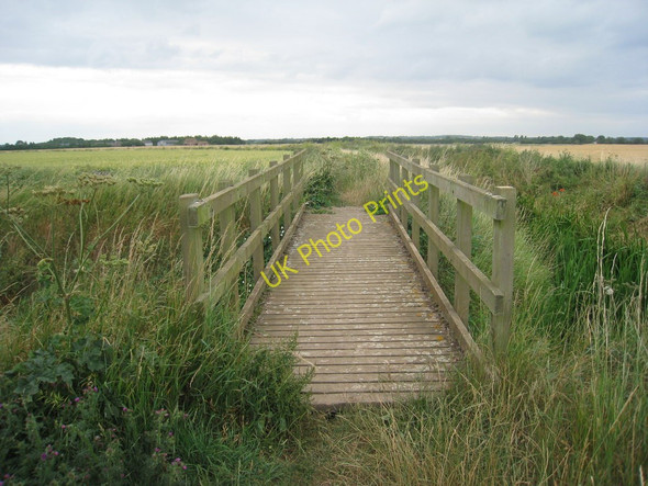 Photo 6"x4" Footbridge across the Counterdike Drain (Old River Ancholme) Hibaldstow c2010