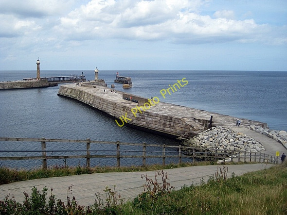 Photo 6"x4" East Pier Whitby\/NZ8910 c2010