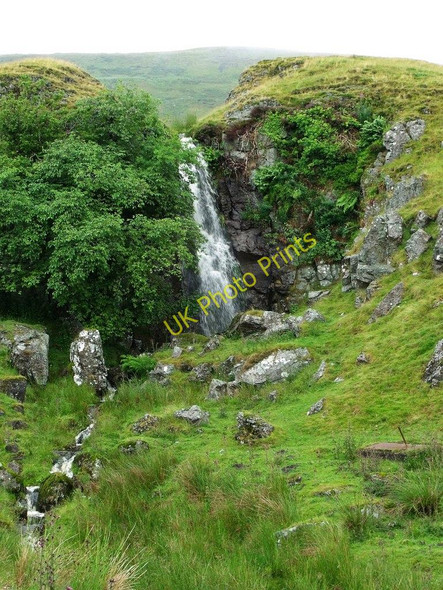 Photo 6"x4" Waterfall on the Banton Burn Kilsyth c2010