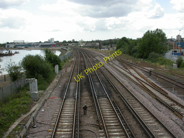 Photo 6"x4" St. Denys, railway lines Southampton c2010