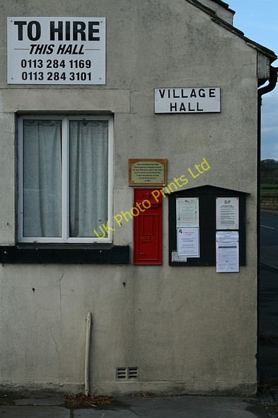 Photo 6"x4" Victorian Letterbox at Arthington Village Hall Arthington c2007
