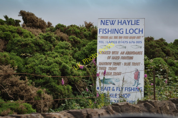 Photo 6"x4" Fishery Entrance Roadside Sign Largs\/NS2059 c2010