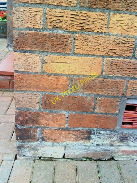 Photo 6"x4" Benchmark on #30 Borrowdale Road Carlisle c2010