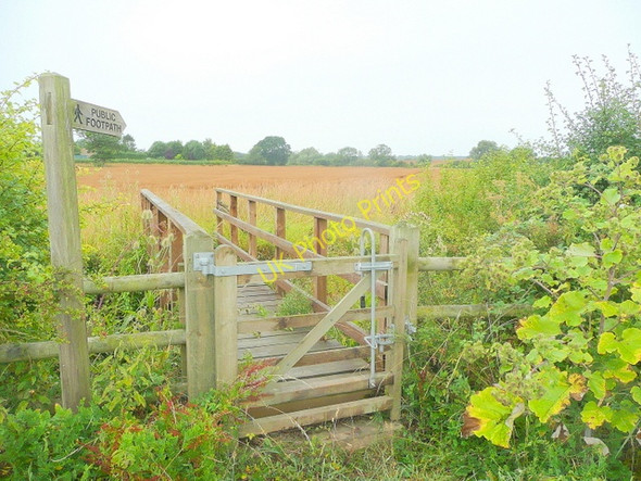 Photo 6"x4" Footbridge at Eldersfield Bridge End\/SO8031 c2010