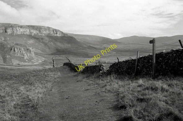 Photo 6"x4" Footpath to Attermire Scar Settle c2001