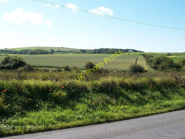 Photo 6"x4" View across farmland in the direction of Bryn Odol Rhos-y-llan c2010