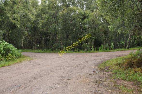 Photo 6"x4" Junction of the forest road and the public road to Knockie Lodge Monadh Dubh Knockie c2010