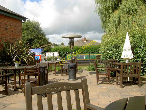 Photo 6"x4" The Shropshire Union Canal from the Cheshire Cat beer garden Christleton c2010