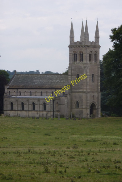 Photo 6"x4" Scofton Church across the fields Scofton c2010