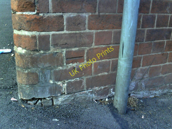 Photo 6"x4" Benchmark on The Royal Oak PH, Nottingham Road Nottingham\/SK5641 c2010