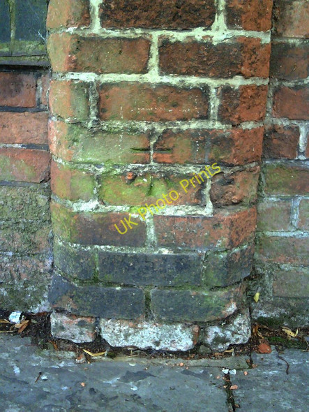 Photo 6"x4" Benchmark on wall pier of Nuffield House Day Centre, Claremont Road Nottingham\/SK5641 c2010