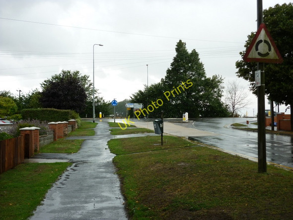 Photo 6"x4" Mini roundabout on Roxby Road Winterton\/SE9218 c2010