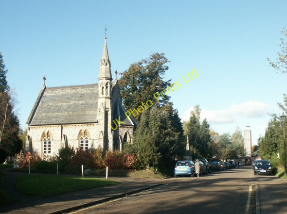 Photo 6"x4" Chapel, Earlham cemetery Norwich c2005