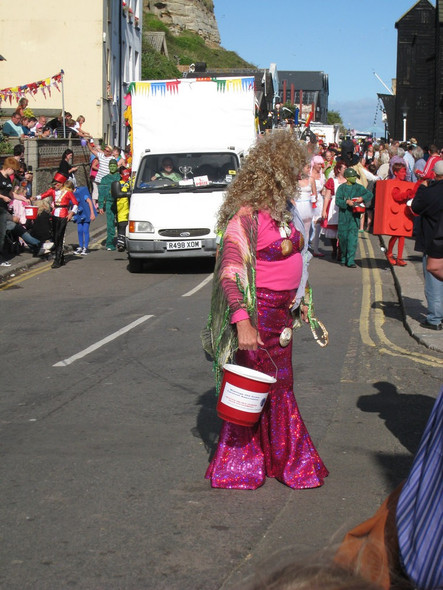 Photo 6"x4" Mermaid at Hastings Old Town Carnival 2010 Hastings\/TQ8110 c2010