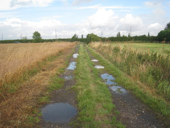 Photo 6"x4" The east end of Clay Lane Coddington\/SK8354 c2010