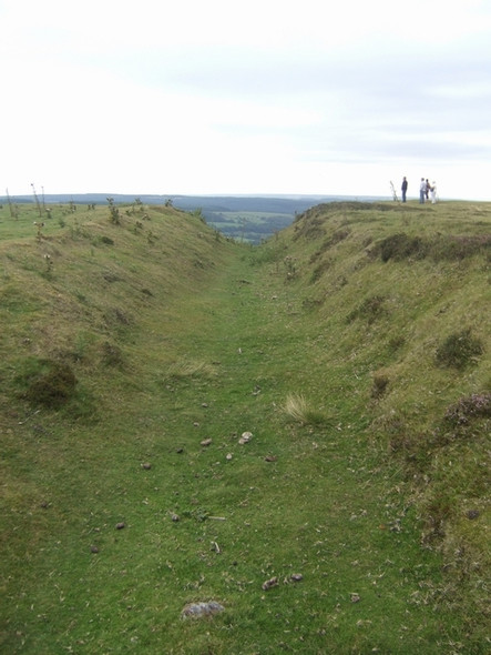 Photo 6"x4" Top of the inclined plane at Chimney Bank Rosedale Abbey c2010