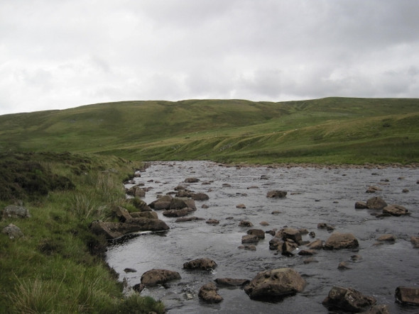 Photo 6"x4" River Tees below Falcon Clints Cauldron Snout c2010
