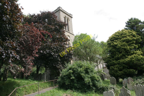 Photo 6"x4" Church on the hillside New Radnor c2010