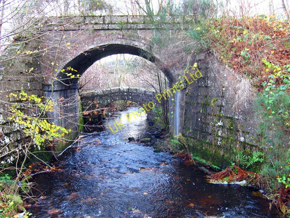 Photo 6"x4" Two bridges at Milton of Crathes Crathes c2007