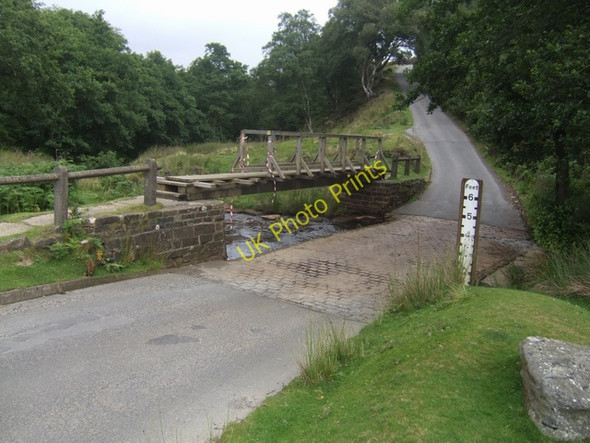 Photo 6"x4" Ford and vandalised footbridge at Hob Hole Westerdale\/NZ6605 c2010