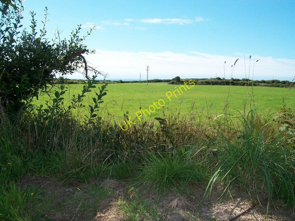 Photo 6"x4" View north-westwards across farmland Llangwnnadl c2010