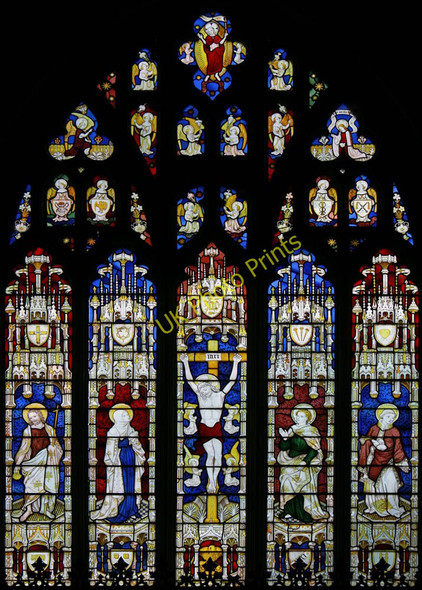 Photo 6"x4" St Mary, Redenhall, Norfolk - Window Harleston\/TM2483 c2010