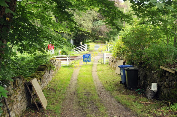 Photo 6"x4" Private level crossing near Conon Bridge Bishop Kinkell c2010