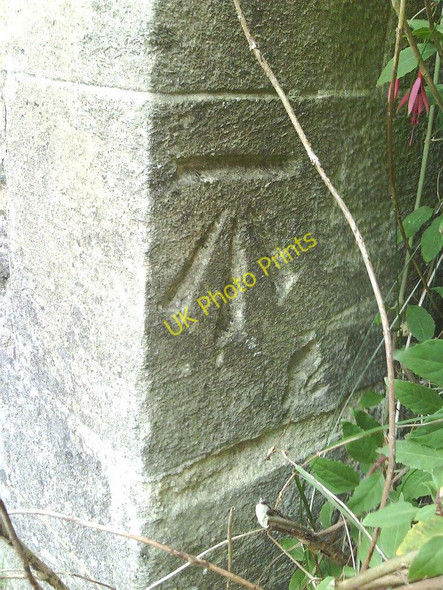 Photo 6"x4" Benchmark on Church of St Michael and All Angels Sunnymead\/SP5009 c2010