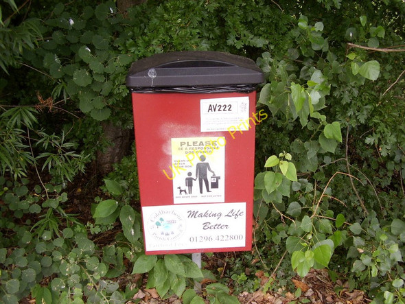 Photo 6"x4" Dog Faeces Bin Off Pottery Close (Fairford Leys) Aylesbury c2010