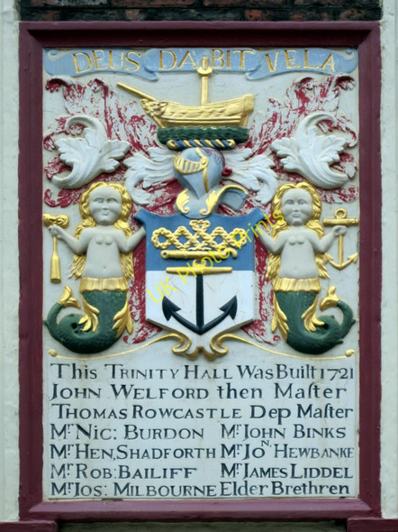 Photo 6"x4" Trinity House Yard, plaque on south wall Newcastle upon Tyne c2010