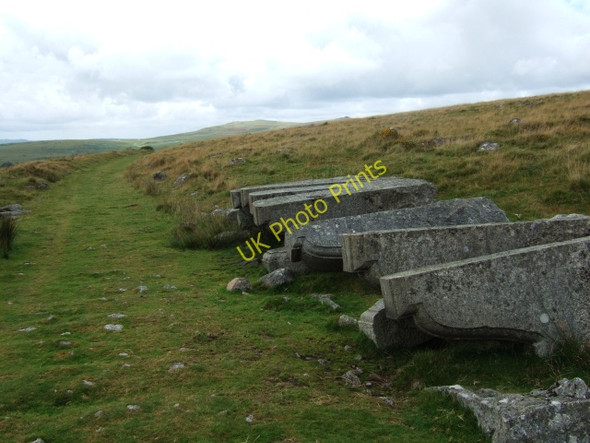 Photo 6"x4" Abandoned granite at King's Tor Merrivale\/SX5475 c2010