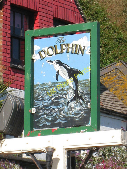 Photo 6"x4" The Dolphin sign Hastings\/TQ8110 c2010