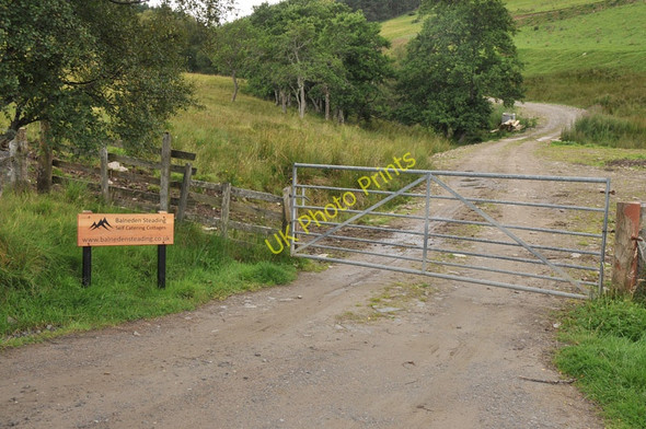 Photo 6"x4" Gated track to Balneden Steading Bridge of Brown c2010