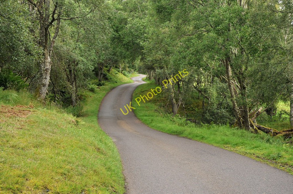 Photo 6"x4" Minor road in Strath Avon Bridge of Brown c2010
