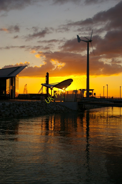 Photo 6"x4" Wind Turbine at Portland Marina, Portland, Dorset Fortuneswell c2010