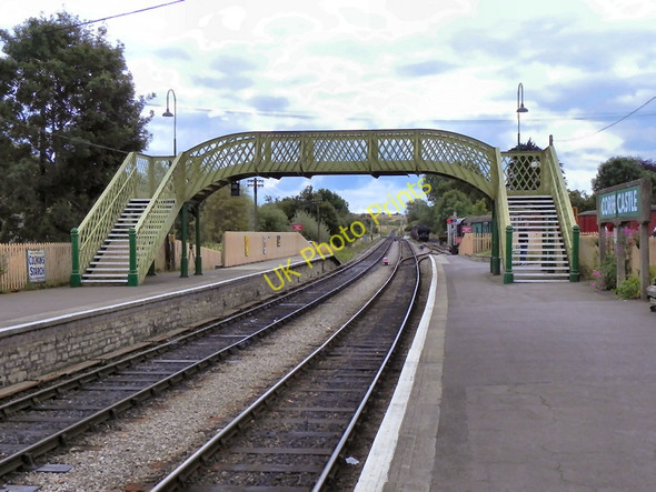 Photo 6"x4" Footbridge at Corfe Castle Station Corfe Castle c2010