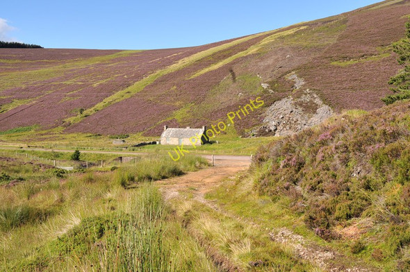 Photo 6"x4" Looking back to the Gatekeeper's Cottage and A939 Well of the Lecht c2010