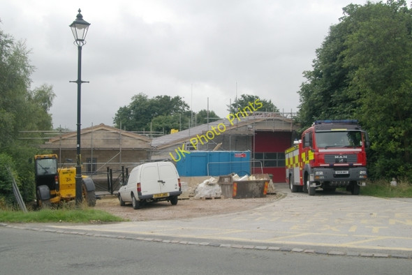 Photo 6"x4" Longnor fire station Glutton Bridge c2010