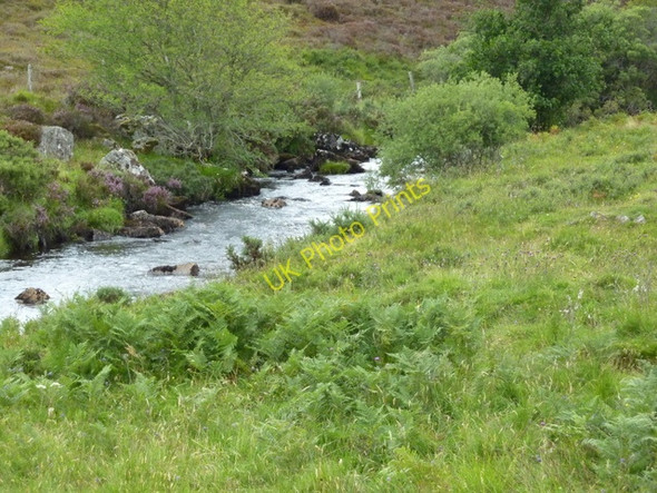 Photo 6"x4" River Evelix near Achosnich Rearquhar c2010