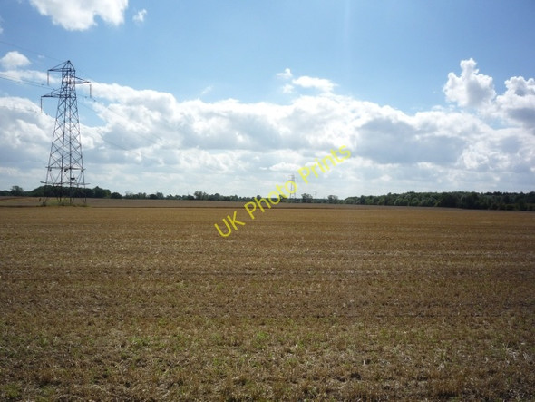 Photo 6"x4" Pylons and farmland Deighton\/SE6244 c2010