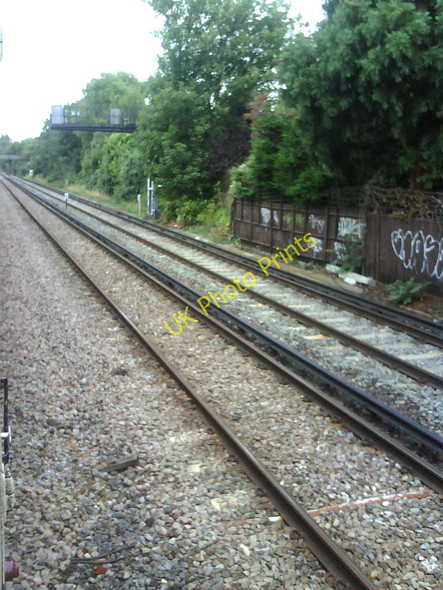Photo 6"x4" Railway track between Putney and Barnes Putney c2010