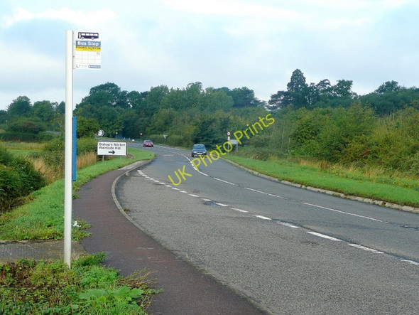 Photo 6"x4" A38 south to Gloucester Prior's Norton c2010