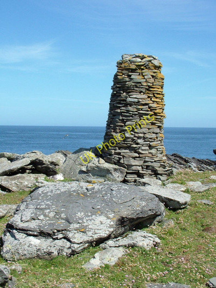 Photo 6"x4" Cairn on the Laward Grutness c2010