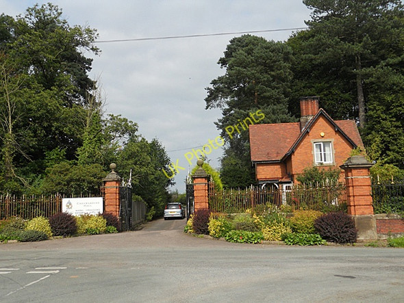 Photo 6"x4" Entrance to Cheswardine Hall Chipnall c2010