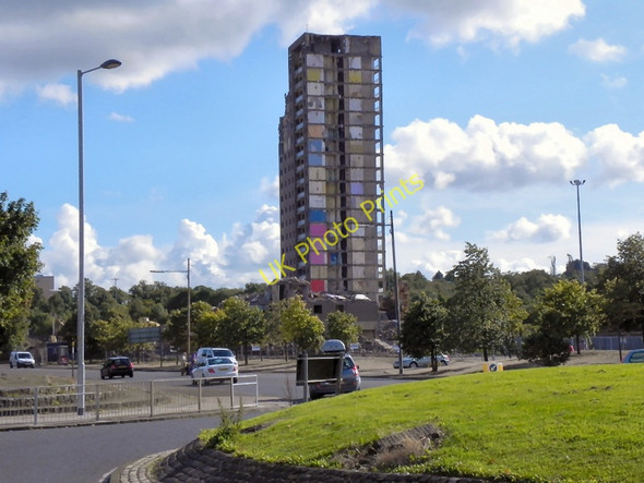 Photo 6"x4" Partly Demolished Flats, Ibrox Ibrox c2010