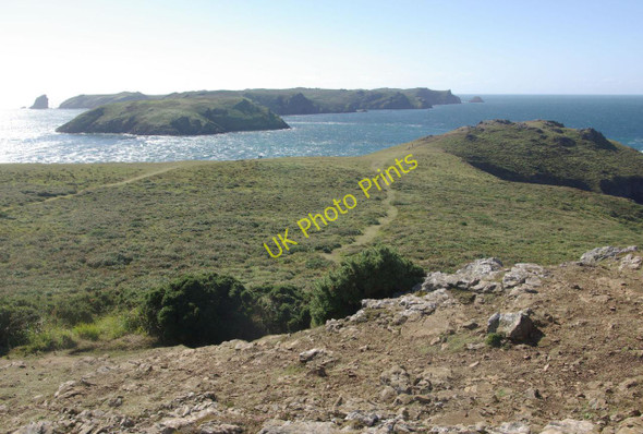 Photo 6"x4" Looking towards Skomer Island Haven Point\/SM7509 c2010