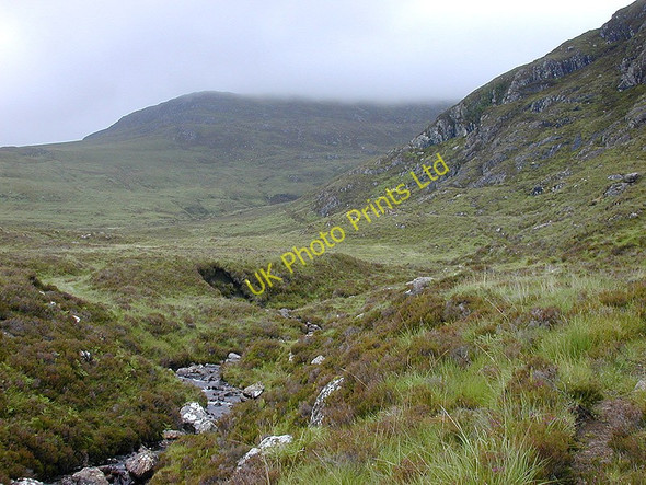 Photo 6"x4" Western approach to Beinn Airigh Charr Allt na Creige\/NG9078 c2003