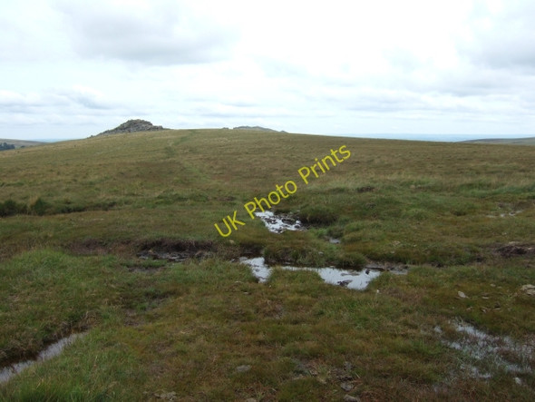 Photo 6"x4" Track and Oke Tor Belstone c2010